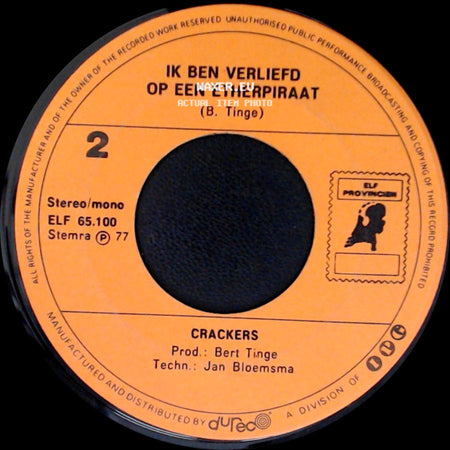 Crackers - Op Het Woonwagenkamp / Ik Ben Verliefd Op Een Etherpiraat side B