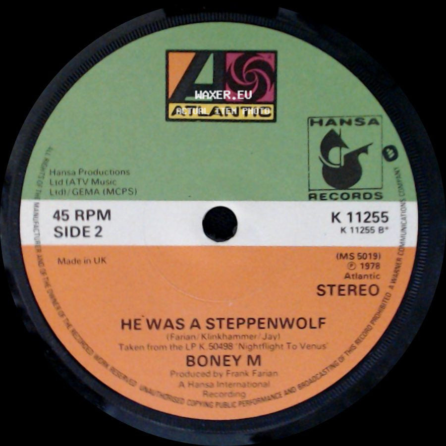 Boney M - Painter Man / He Was A Steppenwolf side B