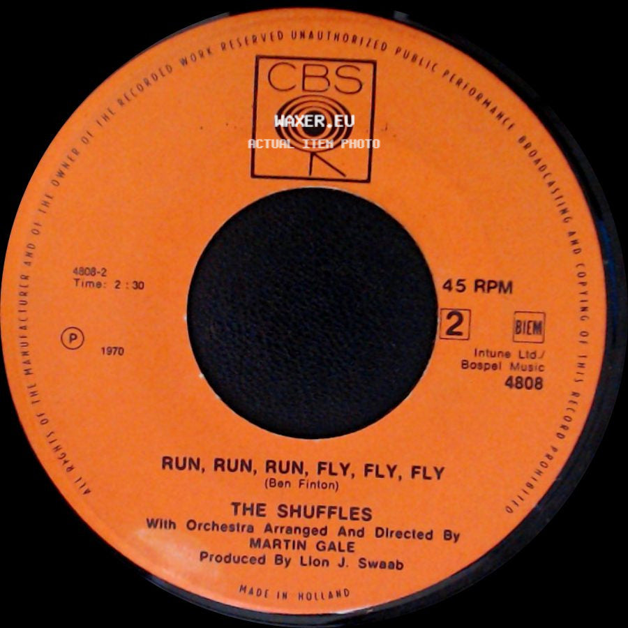 The Shuffles - Run, Run, Run, Fly, Fly, Fly / Bitter Tears side A