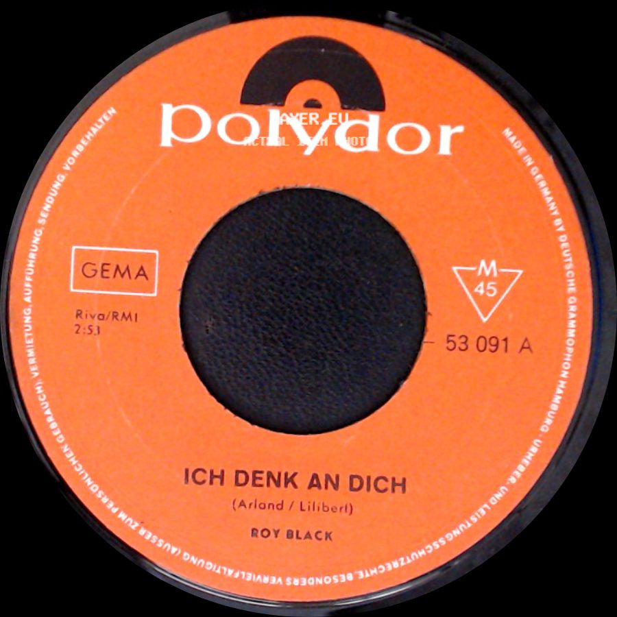 Roy Black - Ich Denk An Dich / Lovely Lady side A