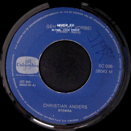 Christian Anders - Geh' Nicht Vorbei / Sylvia side A