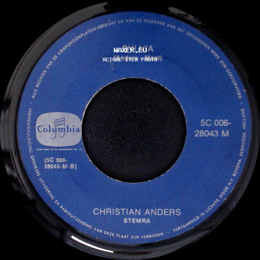 Christian Anders - Geh' Nicht Vorbei / Sylvia side B