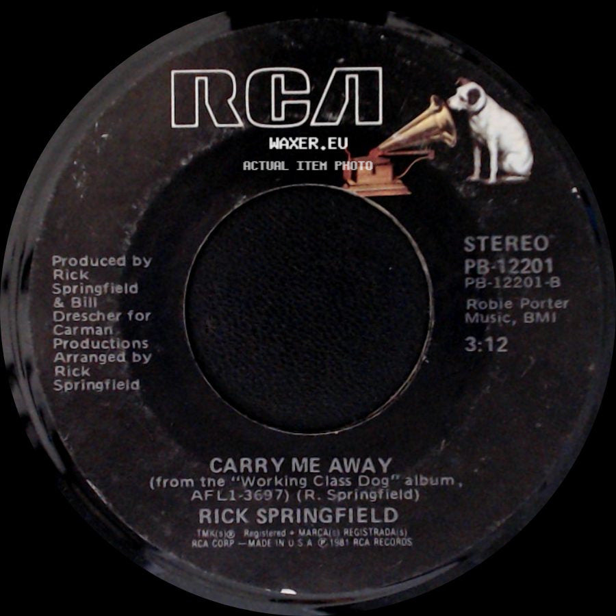 Rick Springfield - Carry Me Away / Jessie's Girl side A