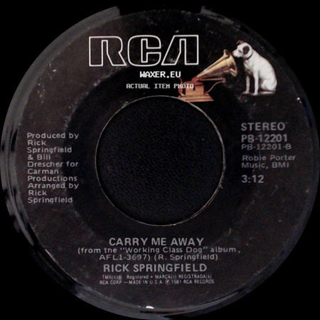 Rick Springfield - Carry Me Away / Jessie's Girl side A