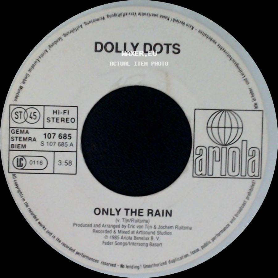 Dolly Dots - Only The Rain / Loverboy side A