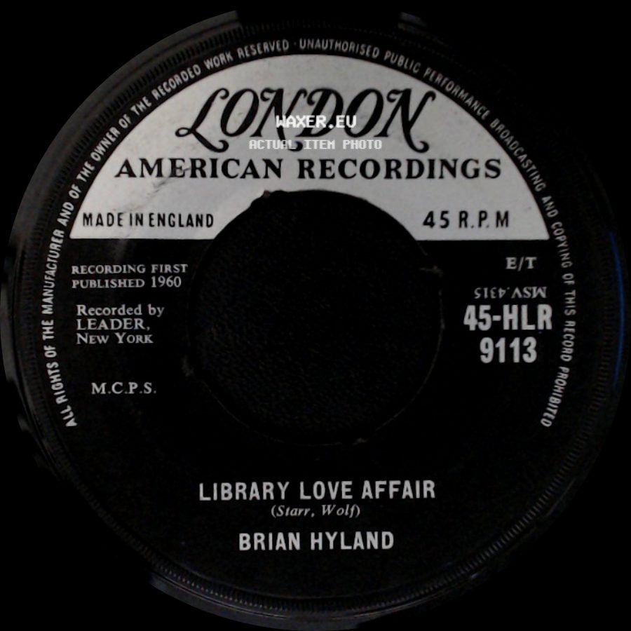 Brian Hyland - Rosemary / Library Love Affair side B