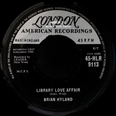 Brian Hyland - Rosemary / Library Love Affair side B
