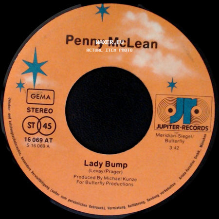 Penny Mclean - Lady Bump / The Lady Bumps On side A