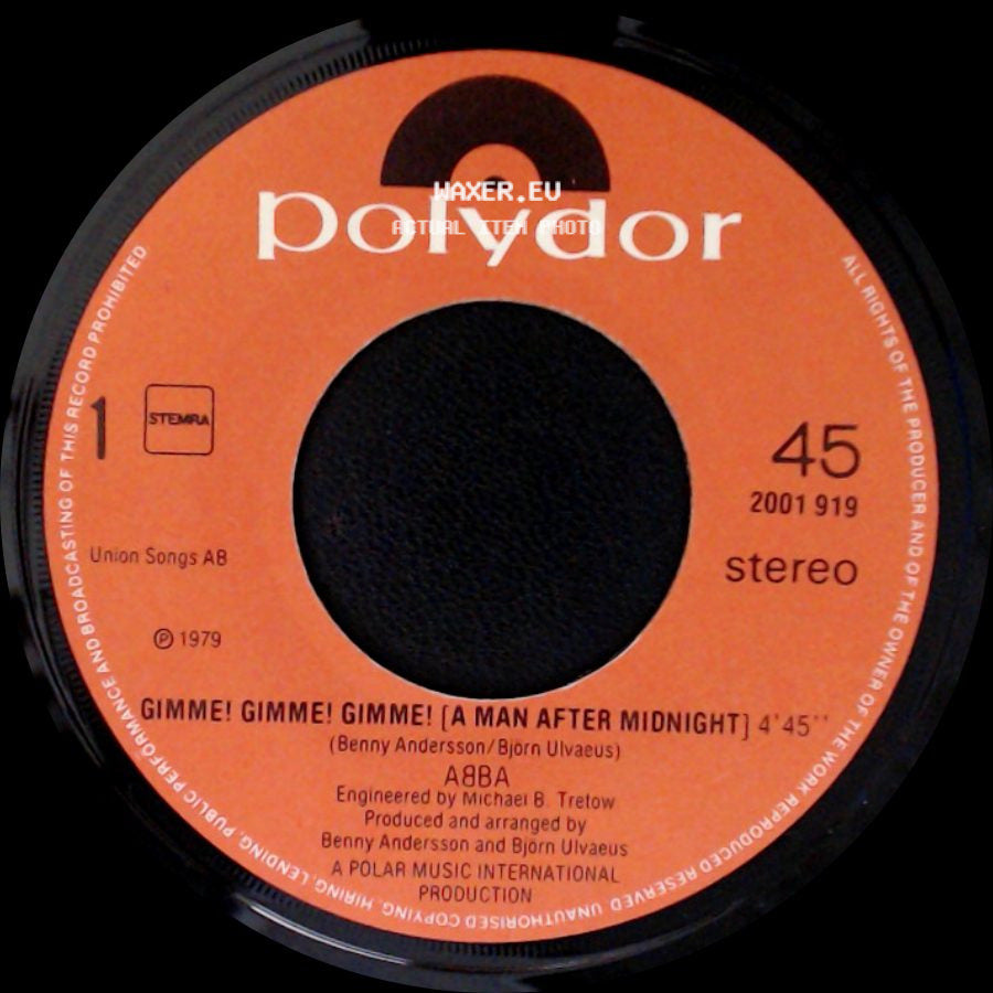 Abba - The King Has Lost His Crown / Gimme! Gimme! Gimme! (A Man After Midnight) side B