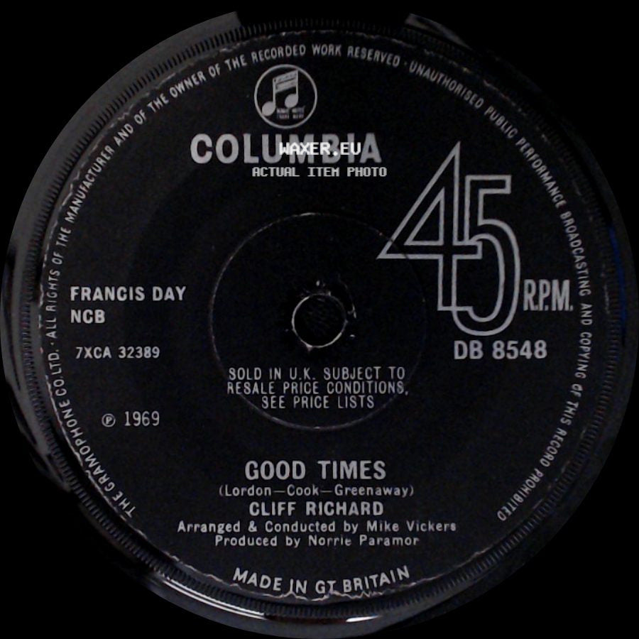 Cliff Richard - Good Times / Occasional Rain side A