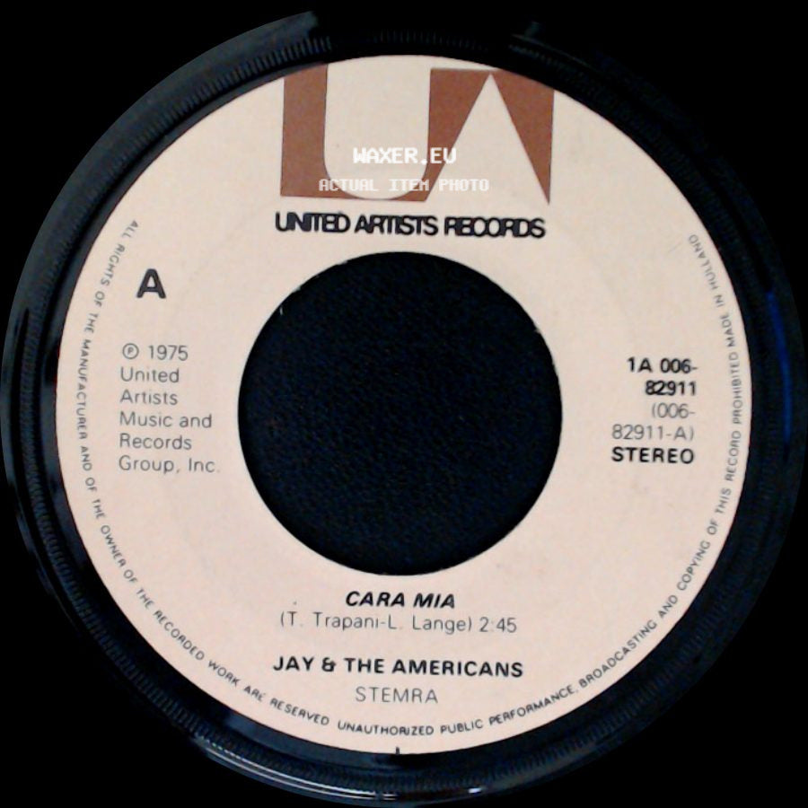Jay & The Americans - Cara Mia / Gypsy Woman side A