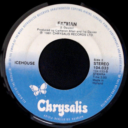 Icehouse - I Can't Help Myself / Fatman side B