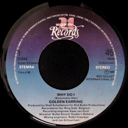 Golden Earring - Gimme A Break ('rock Version') / Why Do I side B