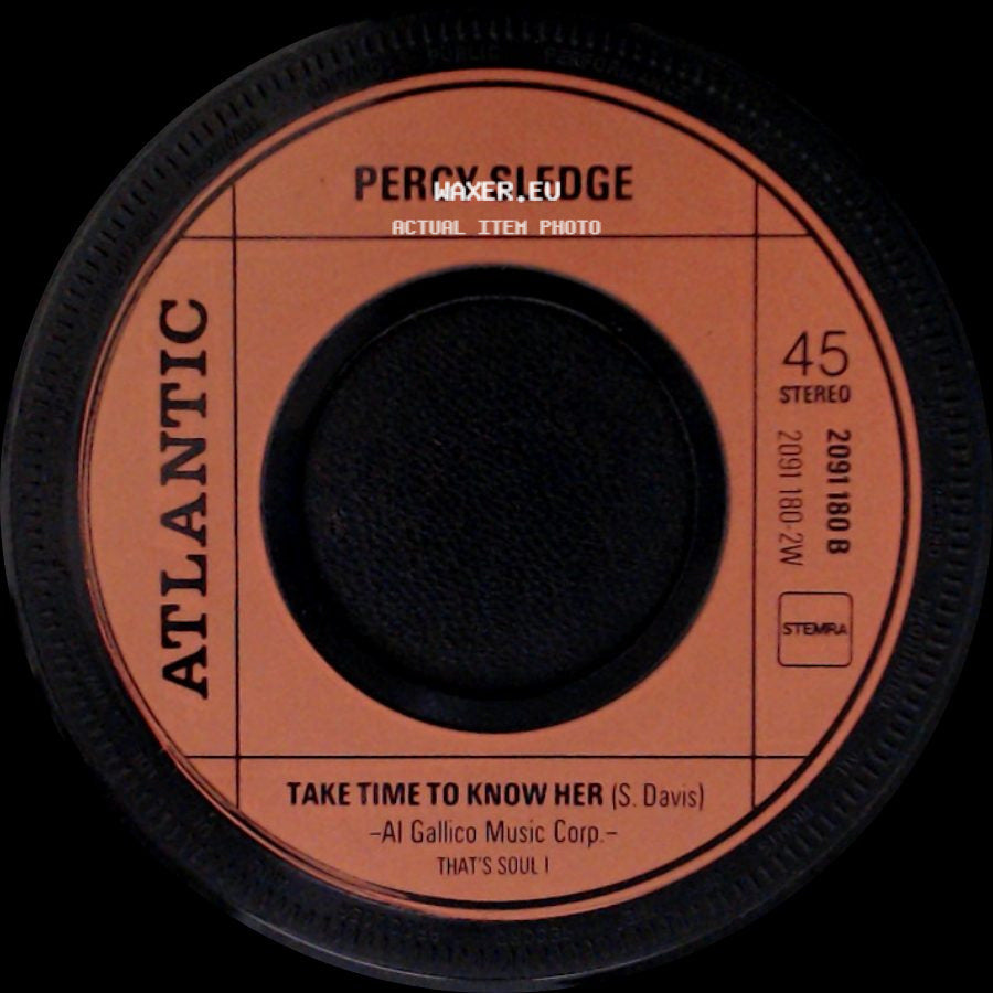 Percy Sledge - Take Time To Know Her / My Special Prayer side A