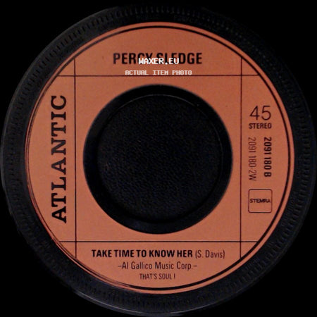 Percy Sledge - Take Time To Know Her / My Special Prayer side A