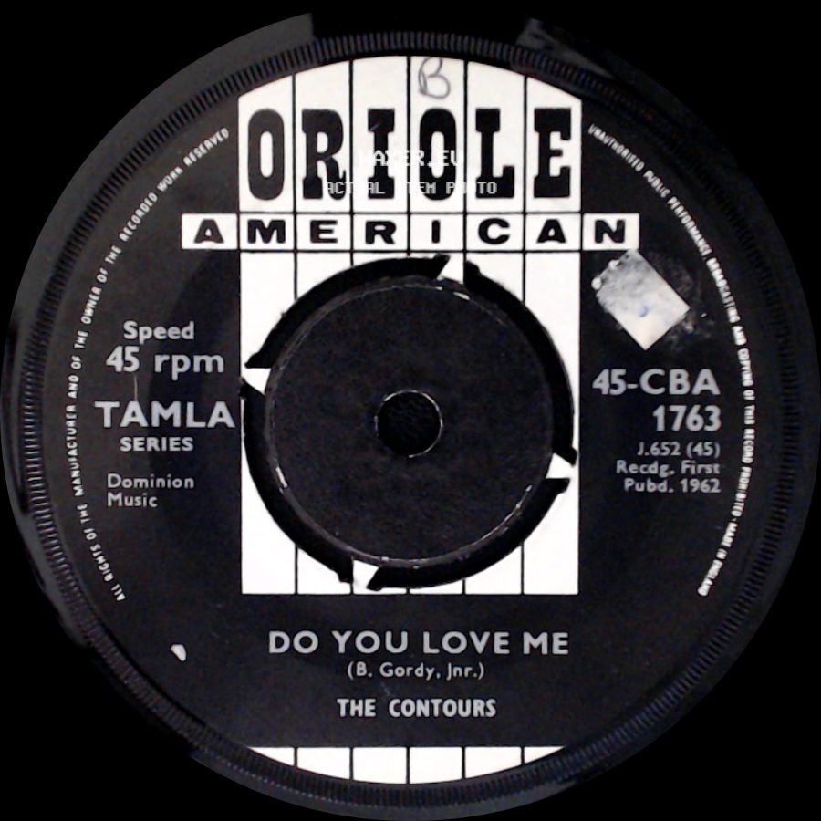 The Contours - Move, Mr. Man / Do You Love Me side B