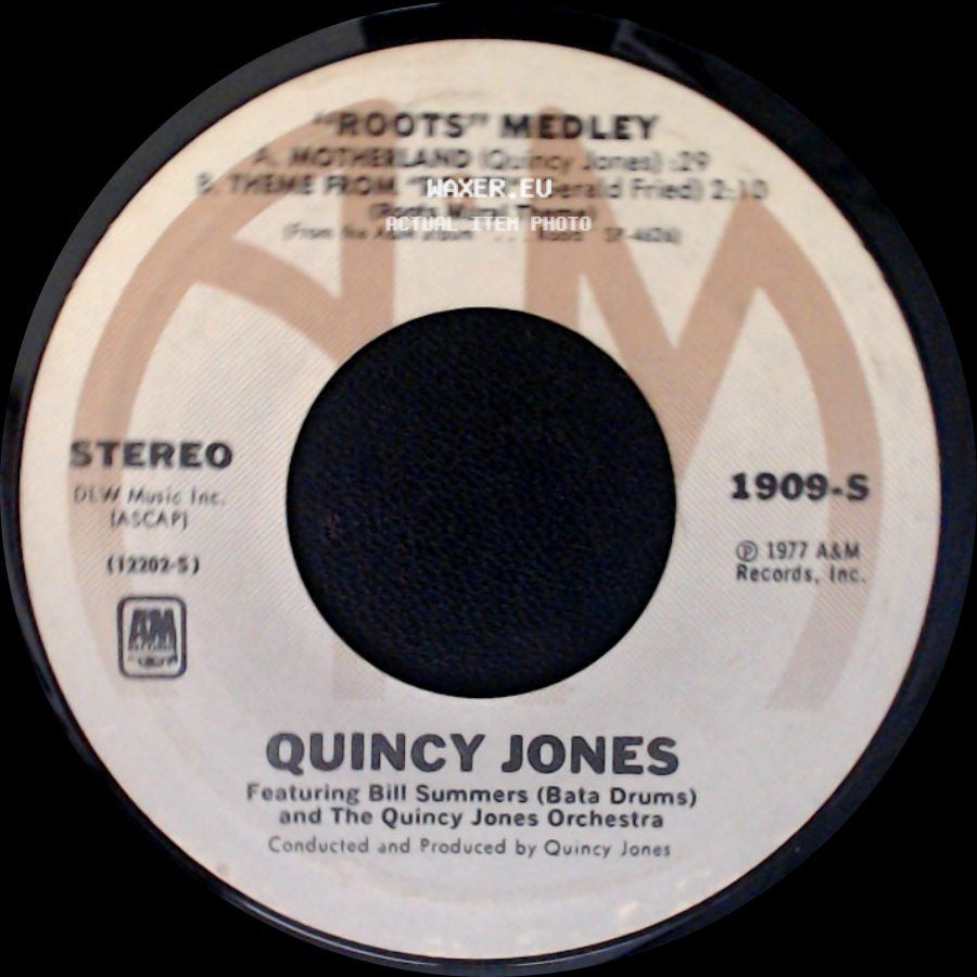 Quincy Jones Featuring Bill Summers (Bata Drums) And The Quincy Jones Orchestra / Quincy Jones - "Roots" Medley / Many Rains Ago (Oluwa) side A