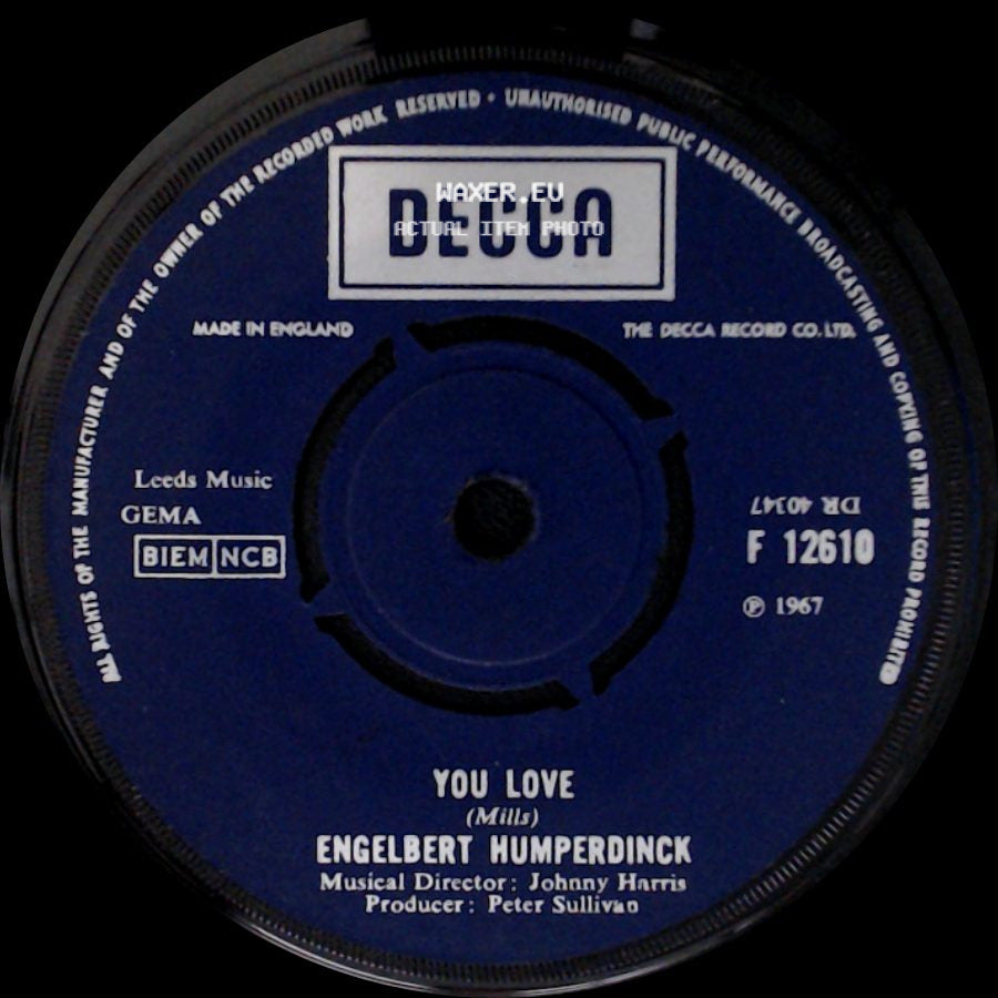 Engelbert Humperdinck - You Love / There Goes My Everything side A