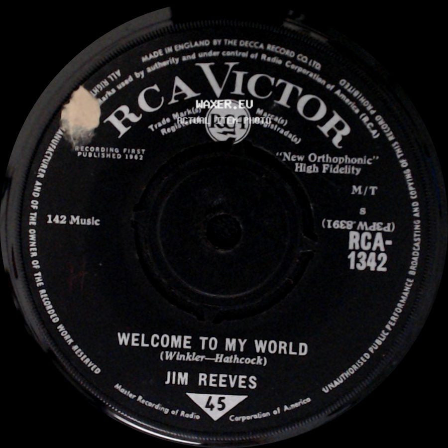Jim Reeves - Welcome To My World / My Juanita side A
