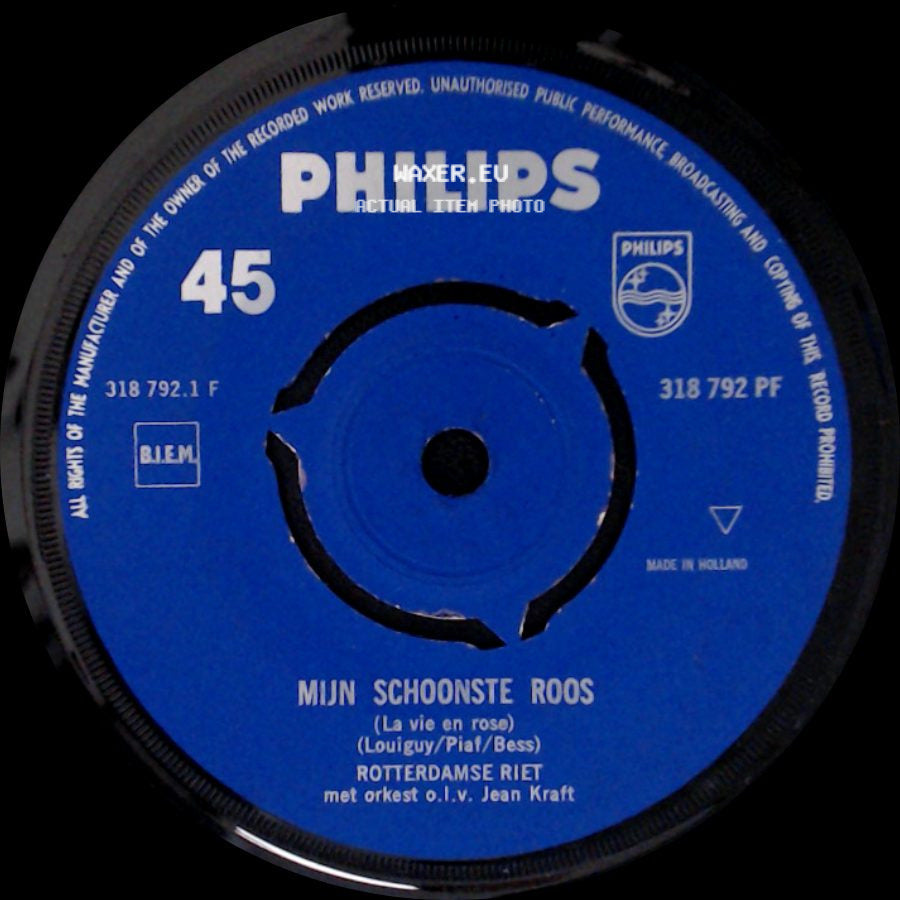 Rotterdamse Riet - Donkere Ogen / Mijn Schoonste Roos side B