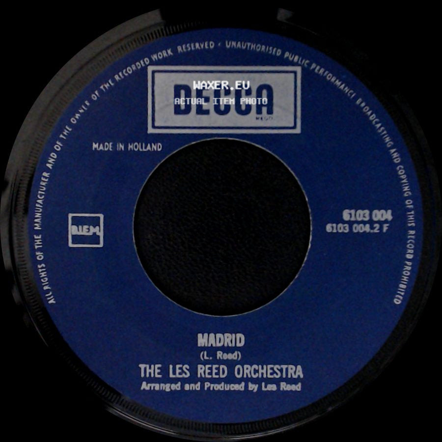 The Les Reed Orchestra - Madrid / Man Of Action side A