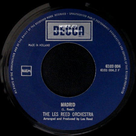 The Les Reed Orchestra - Madrid / Man Of Action side A