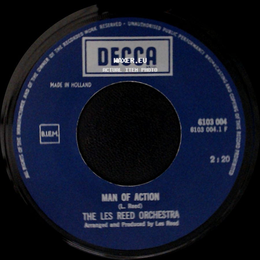 The Les Reed Orchestra - Madrid / Man Of Action side B