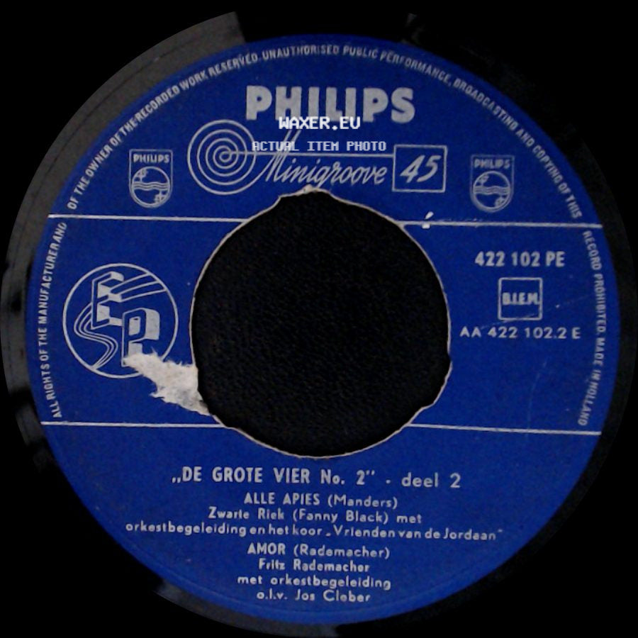 The Butterflies / De 2 Janljes - "De Grote Vier No. 2" - Deel 2 / Dixieland / De Smokkelaar side A