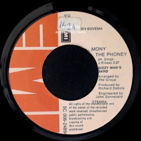 Dizzy Man's Band - Carefree / Mony The Phoney side B