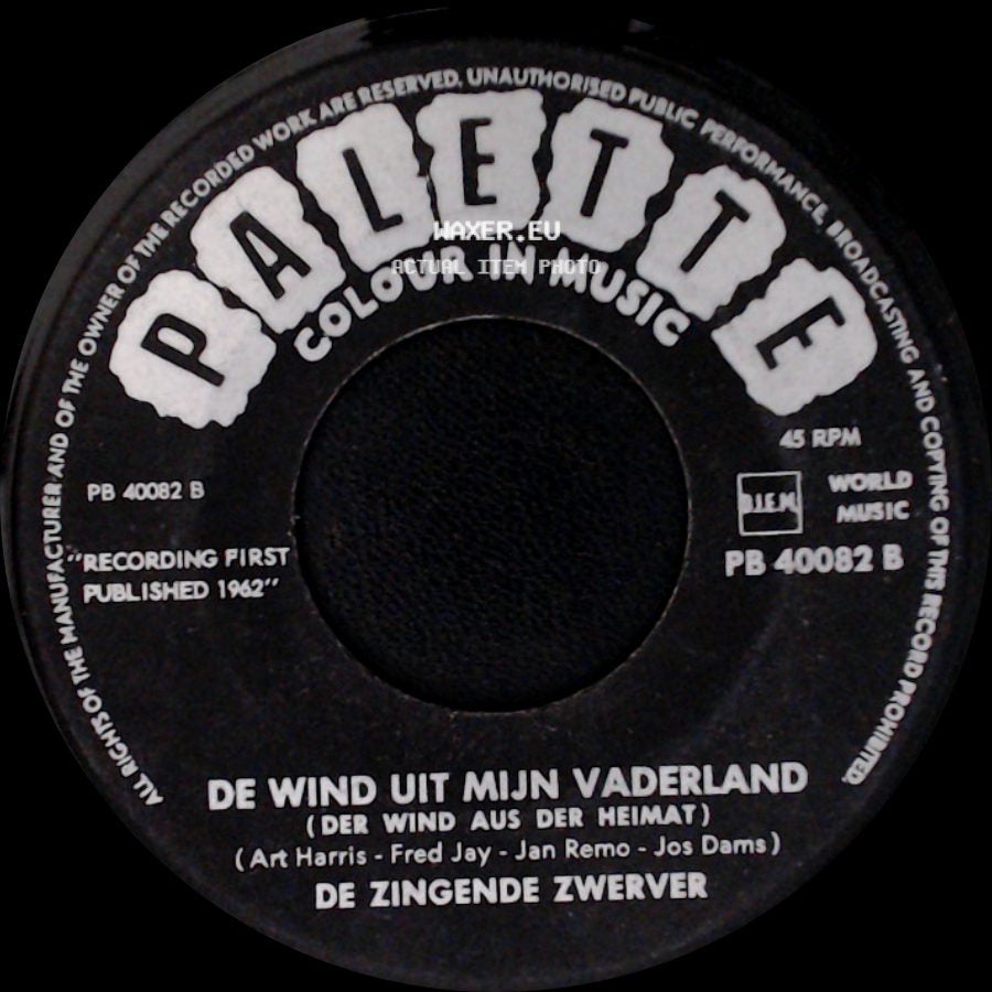 De Zingende Zwerver - Ketelbinkie / De Wind Uit Mijn Vaderland side B