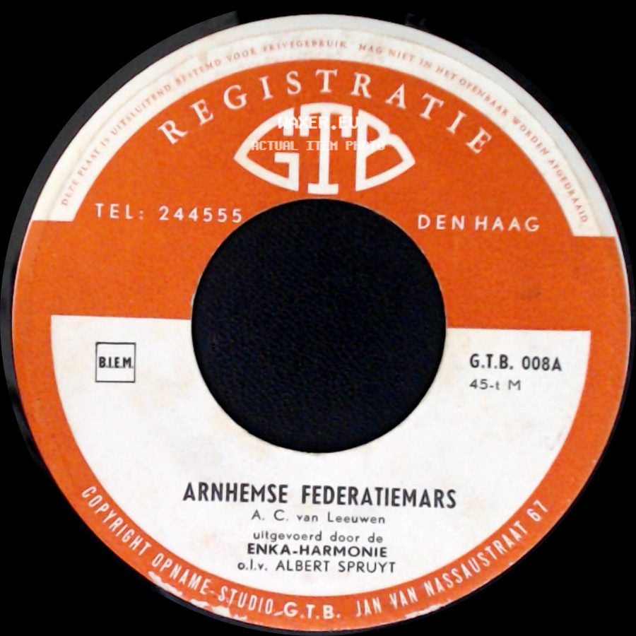 Enka-Harmonie / Fanfarecorps Heyenoord - Arnhemse Federatiemars / Burgemeester Matser Mars side A