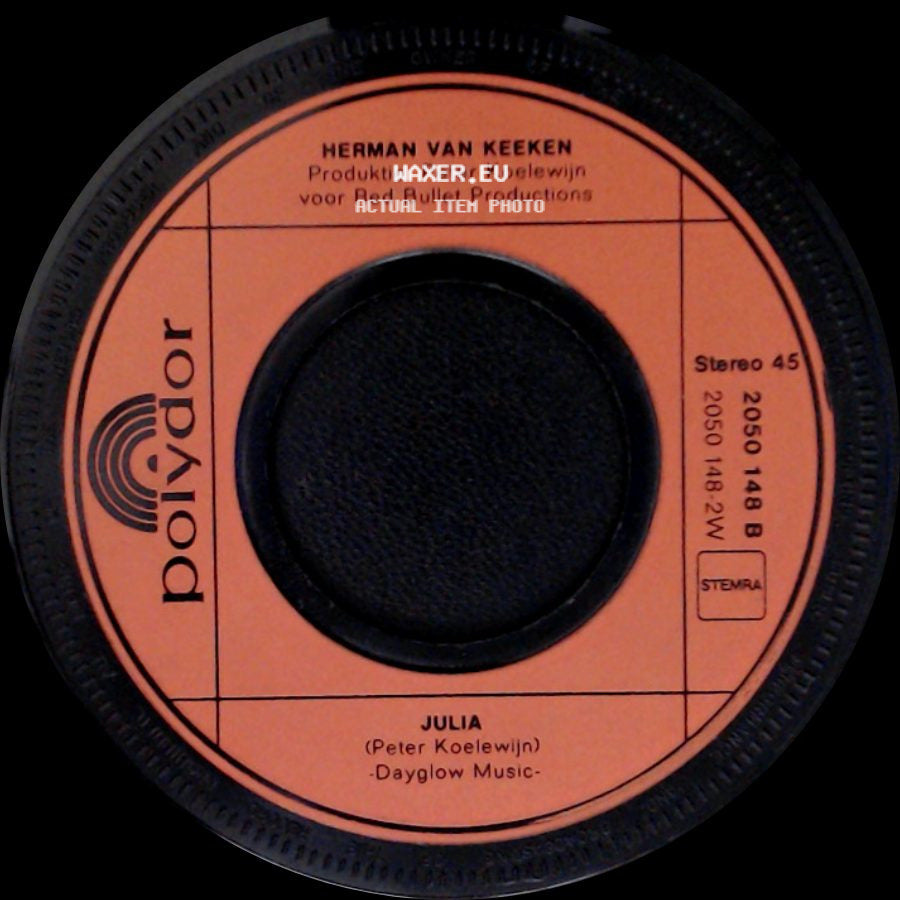 Herman Van Keeken - Pappie Loop Toch Niet Zo Snel (Daddy Don't You Walk So Fast) / Julia side B