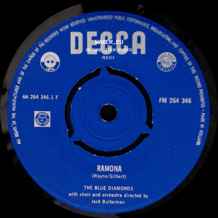 The Blue Diamonds - All Of Me / Ramona side B
