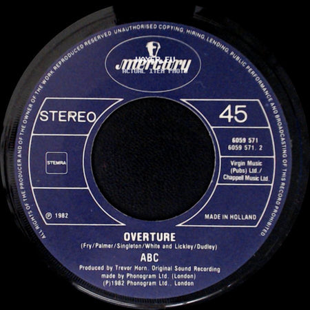 Abc - Overture / All Of My Heart side A
