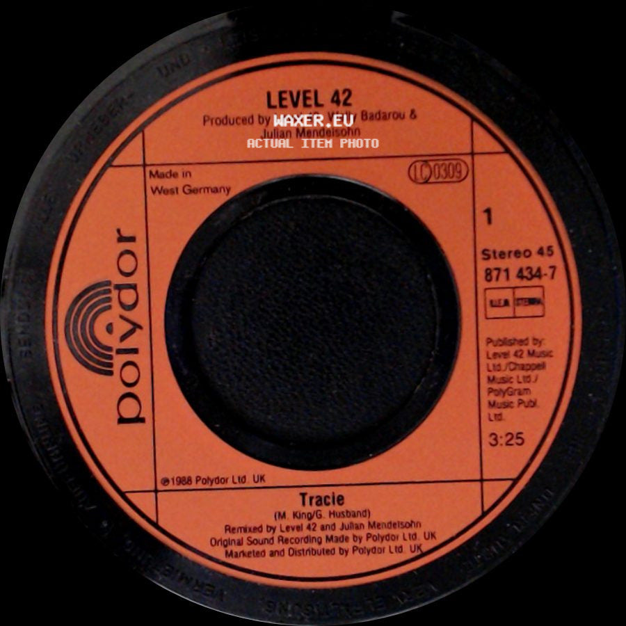 Level 42 - Tracie / Three Words side A
