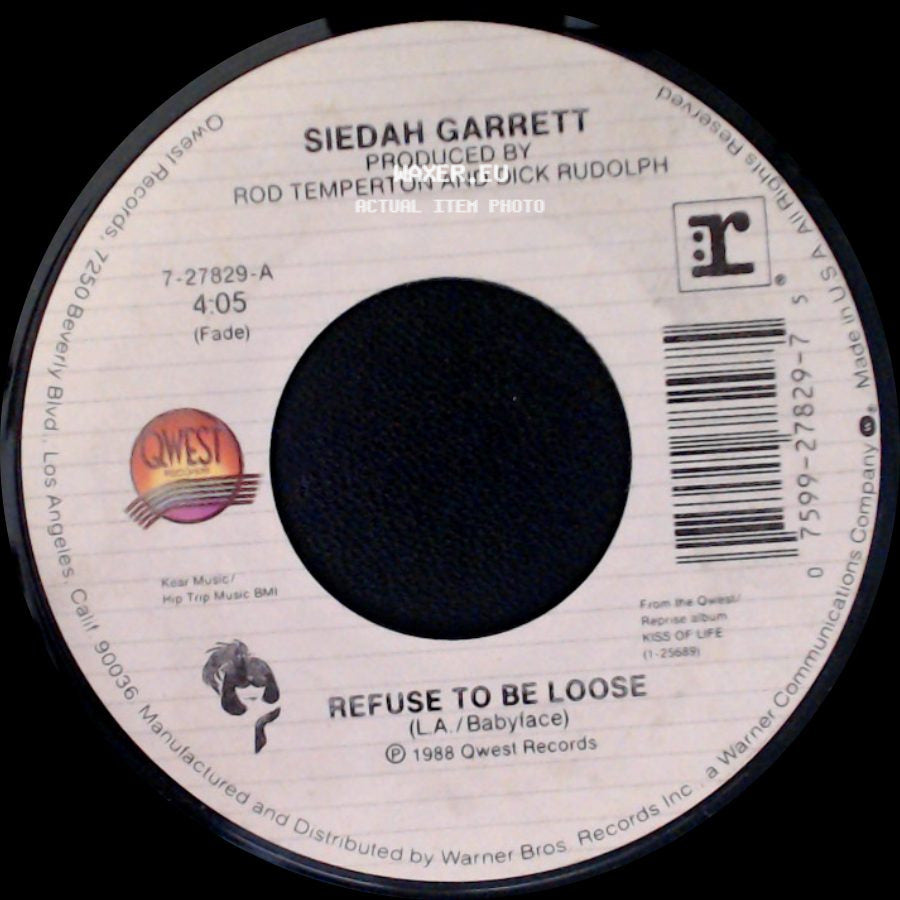 Siedah Garrett - Refuse To Be Loose / Refuse To Be Loose side B