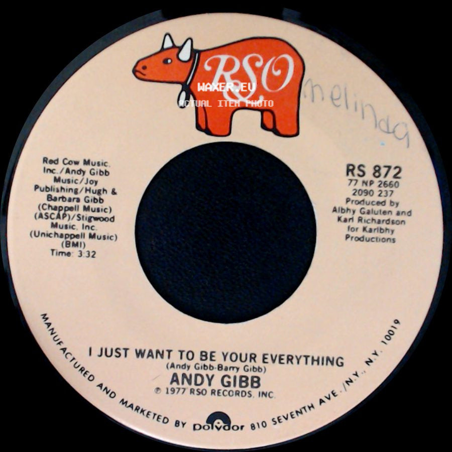 Andy Gibb - I Just Want To Be Your Everything / In The End side A