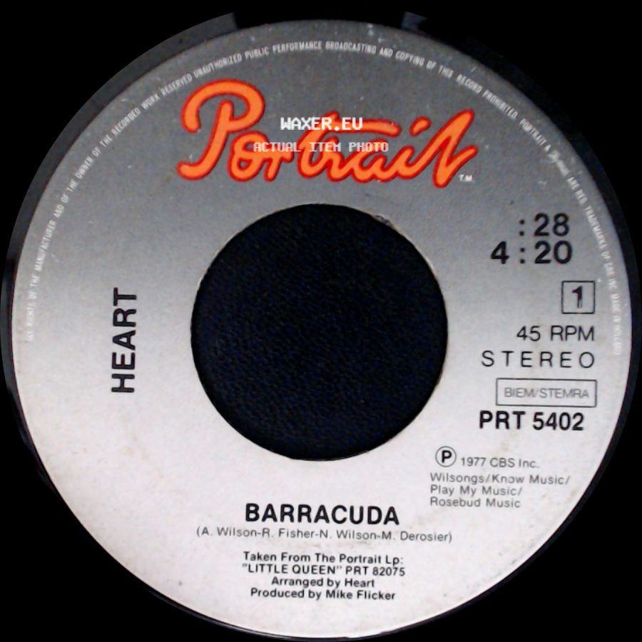 Heart - Barracuda / Cry To Me side A