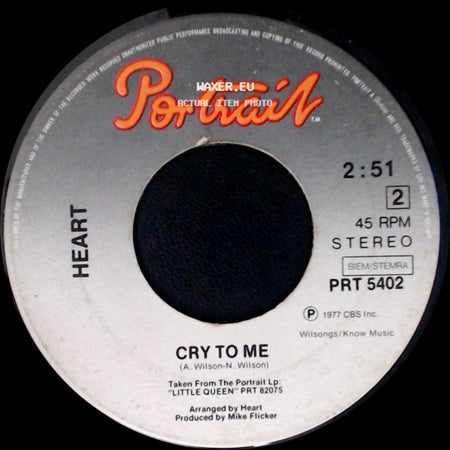 Heart - Barracuda / Cry To Me side B