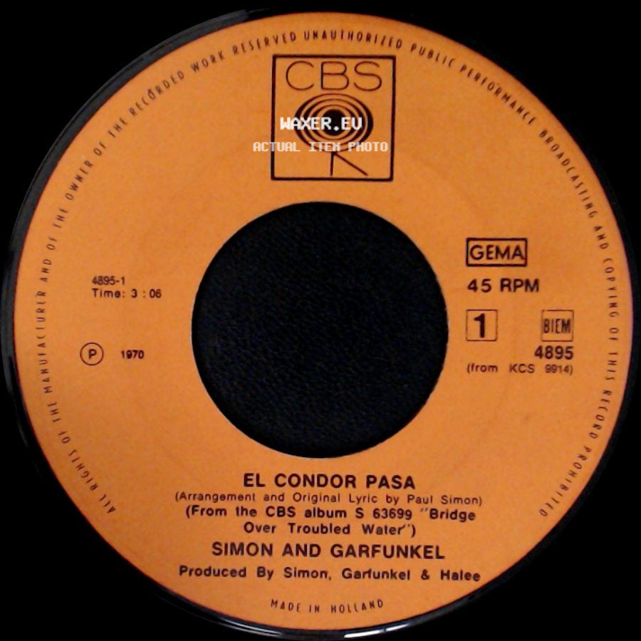 Simon And Garfunkel - Why Don't You Write Me / El Condor Pasa side B