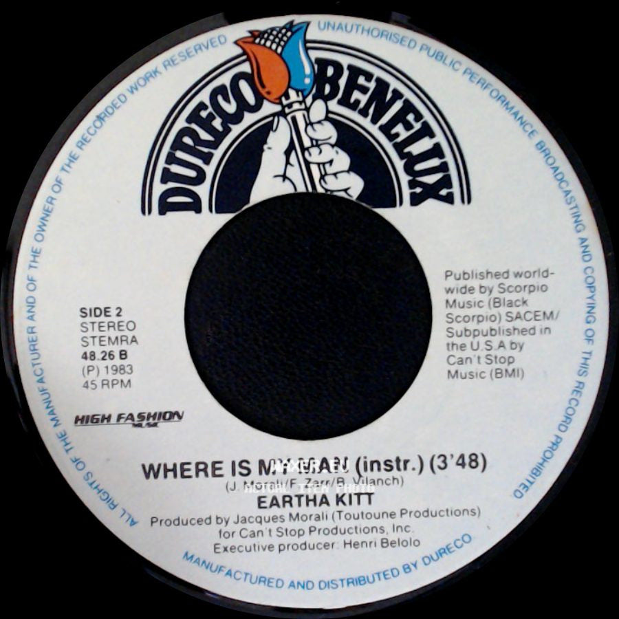 Eartha Kitt - Where Is My Man (Vocal) / Where Is My Man (Instr.) (3'48) side B