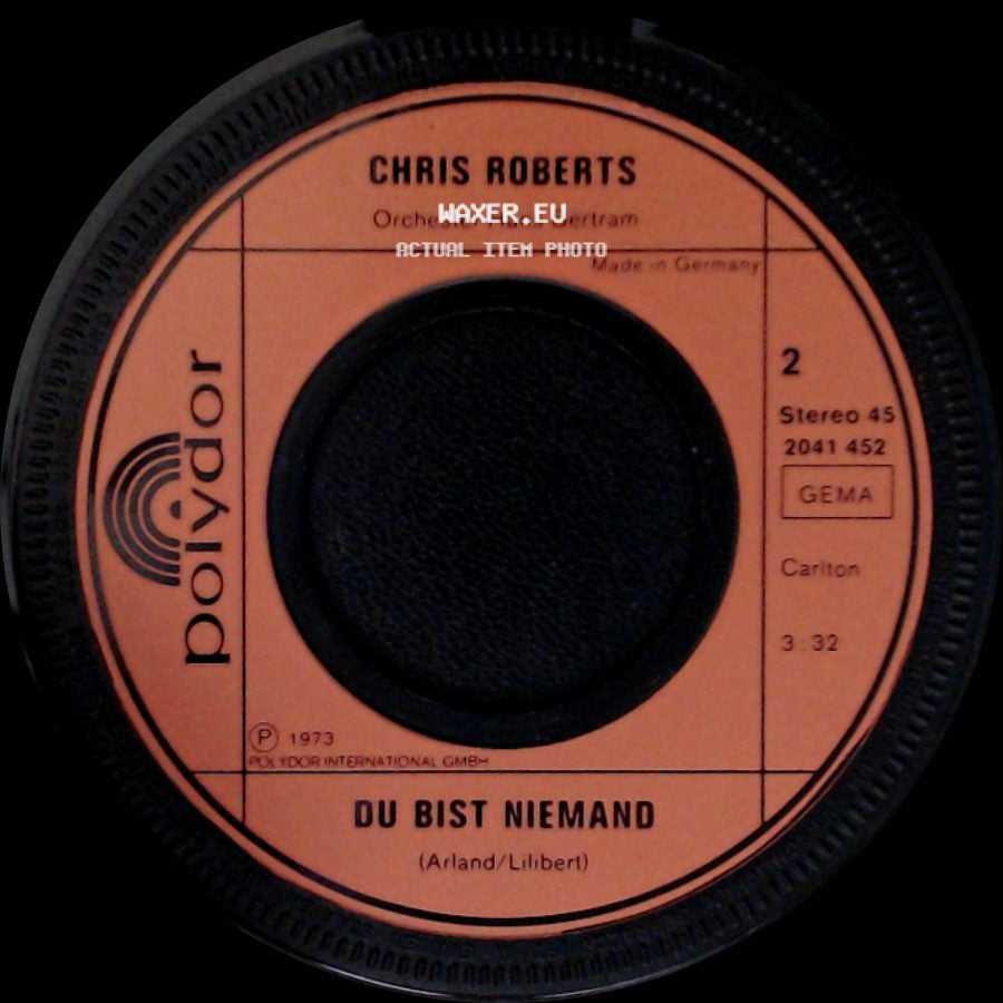 Chris Roberts - Du Bist Niemand / Warum side A