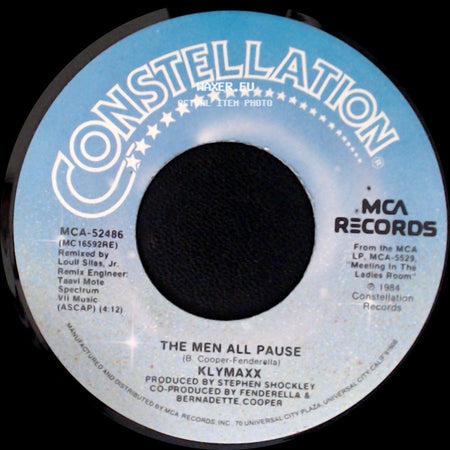Klymaxx - The Men All Pause / Don't Hide Your Love side A