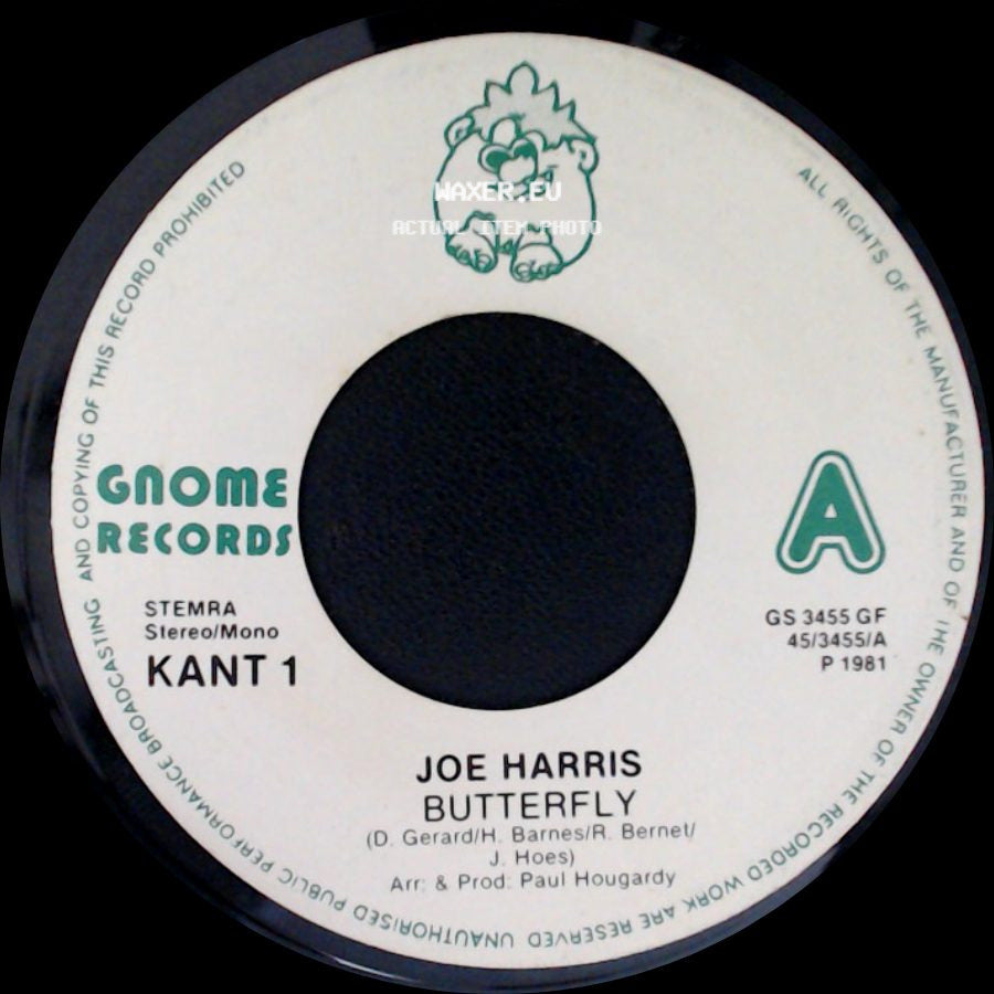 Joe Harris - Toe Maak Nu / Geen Licht, Suzanne / Butterfly side B