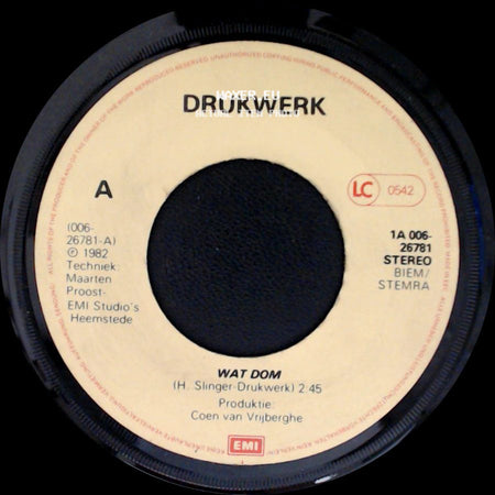 Drukwerk - Wat Dom / De Jas side A
