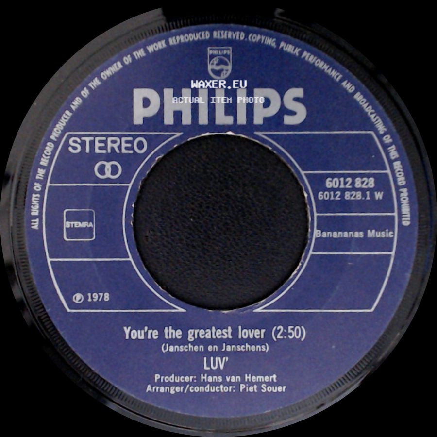 Luv' - You're The Greatest Lover / Everybody's Shakin' Hands On Broadway side A