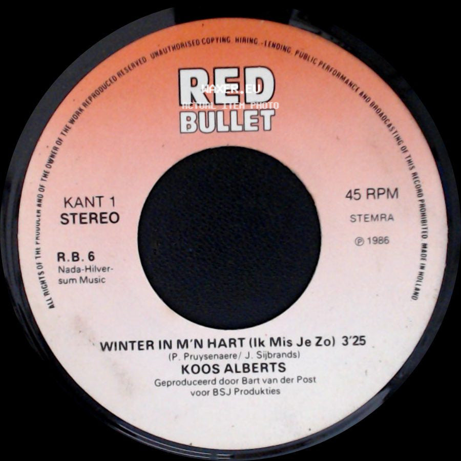 Koos Alberts - Wintertijd / Winter In M'n Hart (Ik Mis Je Zo) side B