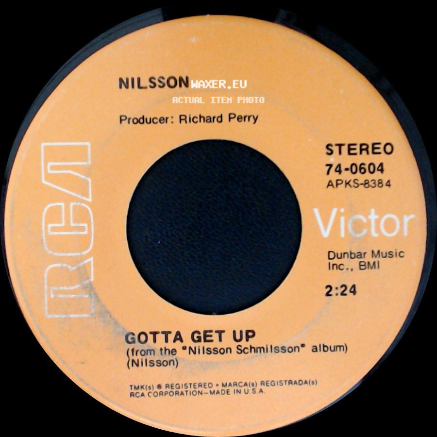 Nilsson - Without You / Gotta Get Up side B