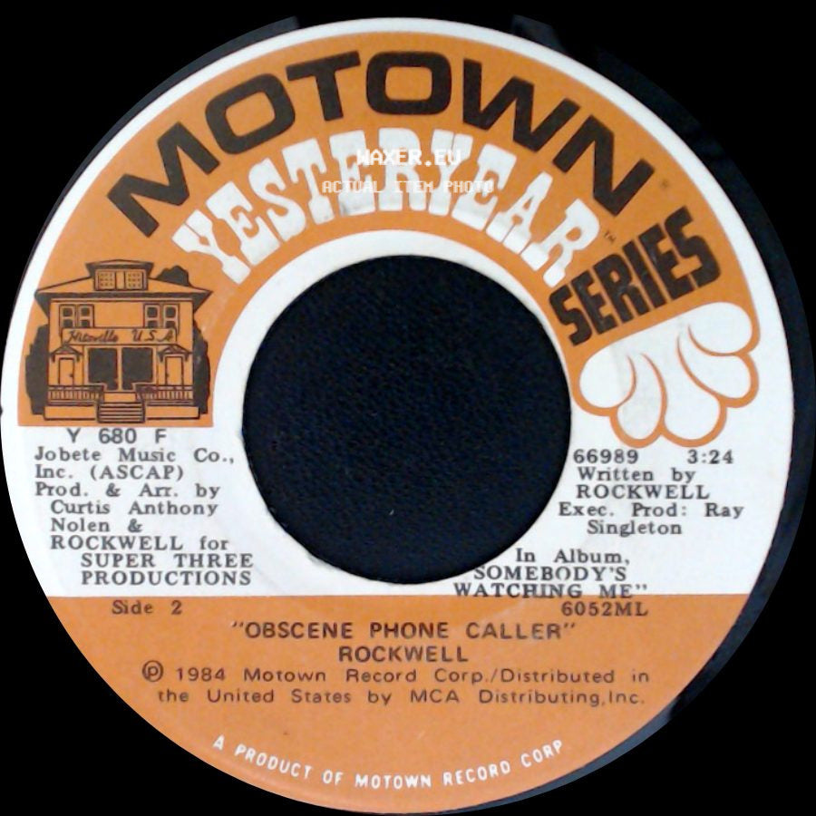 Rockwell - Somebody's Watching Me / Obscene Phone Caller side B
