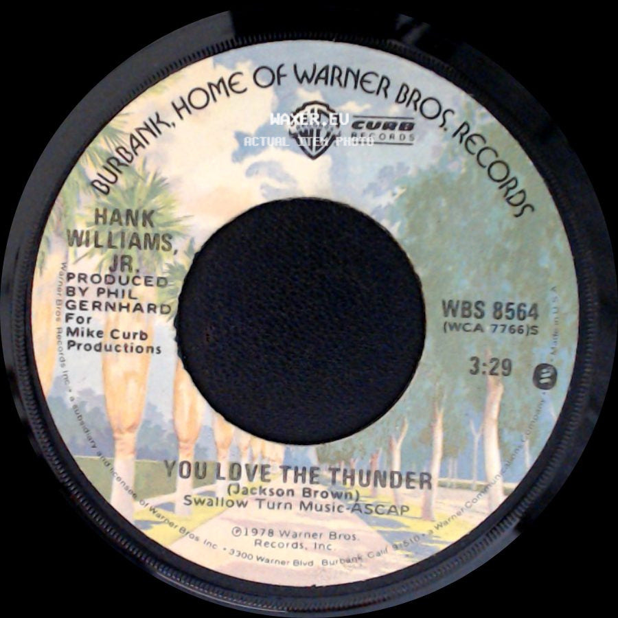Hank Williams, Jr. - You Love The Thunder / I Just Ain't Been Able side A